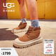 UGG 王一博同款冬季男女同款厚底系帶紐姆彩殼雪地靴時(shí)尚靴1143991 CWTC | 栗色/灰白色 38 尺碼偏小，建議拍大二碼