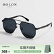 BOLON暴龍眼鏡經(jīng)典飛行員墨鏡男款太陽(yáng)鏡偏光鏡駕駛鏡防曬遮陽(yáng)BL8068 【碳纖維鏡腿-偏光】BL7199D11 啞黑框+暗黑水銀鍍膜片