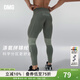 OMG 潮牌 健身褲男士高彈力訓練長(cháng)褲春秋季緊身褲子速干運動(dòng)褲打底 軍綠色 L