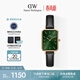 丹尼爾惠靈頓（DanielWellington）DW女士手表復古方盤(pán)小綠表輕奢小眾石英腕表送女友生日禮物DW446