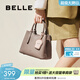 百麗包包女包商場(chǎng)質(zhì)感吐司系列單肩斜挎婚包手提包X7162CX4 灰色 F