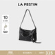 拉菲斯?。↙a Festin）包包女包2026新款托特包頭層牛皮單肩斜跨餃子包生日禮物送女生 暮色黑【頭層牛皮版 JD專(zhuān)供】