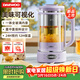 大宇（DAEWOO）養生壺雙層防燙煮茶壺 恒溫水壺 保溫燒水一體電熱水壺花茶壺燒水壺1.3L大容量紫色配茶漏YS15
