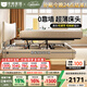 冬熊超薄床頭真皮床可調節小戶(hù)型奶油風(fēng)主臥軟包床高箱儲物平移床 頭層牛皮床/加密靜音排骨架 1500mm*2000mm電動(dòng)平移儲物結構