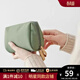 viney韓版口紅包時(shí)尚化妝包陽(yáng)離子便攜迷你旅行收納包休閑手拿包收納袋 綠色 百搭生日禮物送女友送老婆