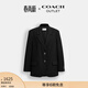 蔻馳（COACH）奧萊女士旋鎖扣件西裝外套 黑色 S