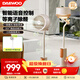 大宇（DAEWOO）空氣循環(huán)扇電風(fēng)扇家用家電客廳辦公室強力落地扇氛圍燈納涼空調伴侶F47 【AI語(yǔ)音+25dB柔音+落地氛圍】