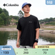 Columbia哥倫比亞戶(hù)外26春夏新品男女圓領(lǐng)透氣運動(dòng)短袖T恤AE8963 010 黑色 XL (185/104A)