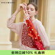 瑪麗亞·古琦（MARJA KURKI）絲巾小方巾女 真絲方巾領(lǐng)巾 桑蠶絲圍巾絲綢禮物 和風(fēng) 橘色