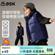 ASK JUNIOR兒童棉服馬甲2025冬立領(lǐng)防風(fēng)背心外套男女童內搭外穿校服神器