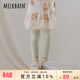 Milkbarn兒童打底褲寶寶長(cháng)褲女童春夏褲子女寶寶休閑褲子 花灰色（長(cháng)款） 100 cm