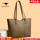 雪愛(ài)袋鼠高端包包女包三八節托特包單肩包手提母親節生日禮物送媽媽送老婆 卡其配卡其[禮盒裝+手包卡包]