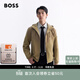 雨果博斯BOSS【汪順同款】 男士26年春季新款纖維府綢連帽夾克 252-棕色 XL (52A)