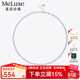 meluxe18K金天然淡水小米珠珍珠項鏈圓形極光鎖骨鏈 生日禮物送老婆 4-4.5mm 極光微微瑕【S925銀尾鏈】