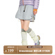 NOTHOMME戶(hù)外C6防潑水抽繩短褲純色A字短裙寬松假兩件褲裙女 冰川藍 M （WM）