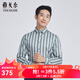 雅戈爾（YOUNGOR）長(cháng)袖襯衫男條紋DP免燙襯衫棉彈面料舒適透氣抗皺易打理商場(chǎng)同款 墨綠YLDD170552PBY 43