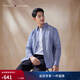 Tommy Hilfiger【重磅牛津紡】秋冬男女純棉休閑度假風(fēng)格紋長(cháng)袖襯衫外套 藍白格紋0MT XL （推薦：165-180斤）