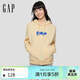 蓋璞（GAP）女裝2026春季新款logo毛巾繡寬松套頭連帽衛衣休閑上衣859631