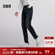 森馬（Semir）森柔|牛仔褲男冬季加絨彈力小腳褲復古簡(jiǎn)約通勤長(cháng)褲顯瘦顯高 牛仔藍灰88401 34