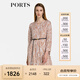 PORTS寶姿女裝秋冬新品豹紋長(cháng)袖收腰顯瘦連衣裙LM9D078NPT045 游牧沙褐 M (6)