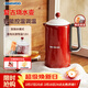 大宇（DAEWOO）復古電熱水壺 恒溫水壺家用電燒水壺熱水壺 保溫調溫泡奶不銹鋼1.5L大容量送禮EK01紅色電子款
