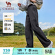 駱駝（CAMEL）加絨工裝女褲防風(fēng)防水傘兵軟殼休閑褲 C25CAYL6021 幻影黑 S