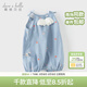 戴維貝拉（DAVE＆BELLA）夏款新品新生兒服裝嬰兒連體衣女寶寶哈衣 天藍色DBW14173-2A 90cm （建議身高80-90cm）