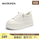 森達小白鞋女2026春新商場(chǎng)同款簡(jiǎn)約松糕厚底休閑鞋XWU01AM6 白色 36
