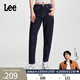 Lee413標準高腰小直腳深藍色女牛仔褲休閑潮LWB1004133QJ 深藍色 26