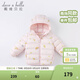 戴維貝拉（DAVE＆BELLA）新款秋冬兒童羽絨服男童羽絨衣新年服寶寶女童衣服小童上衣冬裝 蝴蝶印花DBJ20526 100 cm（建議身高90-100cm）