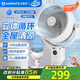 艾美特（AIRMATE）【360°循環(huán)】智能空氣循環(huán)扇電風(fēng)扇家用大風(fēng)量電扇臺式落地扇風(fēng)扇語(yǔ)音輕音換氣風(fēng)扇 FA18-SRD161