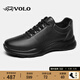 VOLO犀牛男鞋夏季戶(hù)外運動(dòng)鞋休閑皮鞋男透氣鏤空鞋子男 黑色151L 40