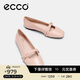 愛(ài)步（ECCO）芭蕾瑪麗珍鞋 優(yōu)雅方頭羊皮淺口單鞋女 舞悅234303 裸粉色38 HL