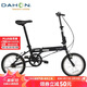 大行（DAHON）折疊自行車(chē)16英寸YUKI超輕迷你便攜男女式通勤單車(chē)KT610 黑色 