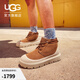 UGG 王一博同款冬季男女同款厚底系帶紐姆彩殼雪地靴時(shí)尚靴1143991 CWTC | 栗色/灰白色 38 尺碼偏小，建議拍大二碼