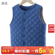 多妙屋女童馬甲秋冬兒童背心男童坎肩中大童保暖馬夾冬季夾棉加厚童裝 藏藍 81605 140 cm