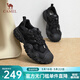 駱駝（CAMEL）女鞋新款老爹鞋女徒步鞋運動(dòng)鞋登山鞋跑步丑萌鞋 L23A245132黑色 37