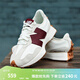 NEW BALANCE NB327官方休閑鞋女春季舒適百搭增高低幫運動(dòng)鞋 灰色/米白/酒紅 WS327KA 37 (腳長(cháng)23.5cm)