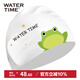 WATERTIME/水川 兒童泳帽男女童防水硅膠不勒頭長(cháng)發(fā)護耳游泳帽青蛙小王子