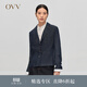 OVV秋冬熱賣(mài)女裝意大利進(jìn)口休閑平駁領(lǐng)牛仔單件西服外套 牛仔藍（凈色）A8 M