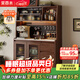 采百木餐邊柜 實(shí)木收納柜一體靠墻廚房櫥柜酒柜碗柜置物架斗柜儲物柜 100cm餐邊柜