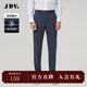 杰帝梵（J.D.V）男裝春夏新品藏青色直筒百搭透氣通勤西褲褲子SPF3014 藏青 M 175/80B