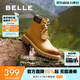 百麗（Belle）潮搭復古大黃靴男戶(hù)外休閑馬丁靴工裝靴8MQ01DD4 黃色-單里(男款) 38 (240mm)