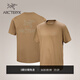ARC'TERYX始祖鳥(niǎo) KRAGG SL COTTON BIRD WORD SS 透氣 男子 棉質(zhì)短袖T恤 CANVAS/砂陶棕 L
