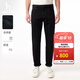 哈吉斯（HAZZYS）男裝 春季男褲子【PHIZ系列】長(cháng)褲經(jīng)典水洗牛仔褲男 黑色BK 34 （175/82A）