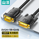 山澤(SAMZHE)DVI轉VGA轉接線(xiàn) DVI24+1高清轉換器 筆記本電腦投影儀顯卡顯示器連接線(xiàn)1.5米 DV15