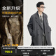 伯爵卓爾高端全羊毛雙面呢大衣100%男士2025秋冬季新款中長(cháng)款通勤男裝外套 山巖灰（中長(cháng)款） 【二代-石墨烯/鵝絨內膽】 2XL (185)