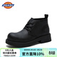 Dickies男士皮靴德比鞋復古英倫風(fēng)中幫工裝靴 黑色  中幫  42
