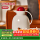 物生物（RELEA）保溫壺家用大容量熱水瓶玻璃內膽暖壺辦公開(kāi)水瓶學(xué)生宿舍暖瓶水壺 小狗番茄紅1500ml