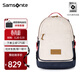 新秀麗（Samsonite）雙肩包大學(xué)生男女大容量電腦包書(shū)包時(shí)尚背包\QU8 紅色/藍色【24L大容量】